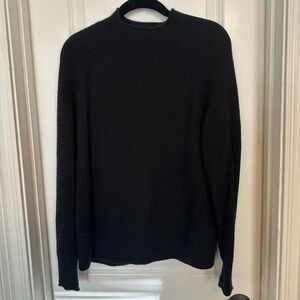 J Crew classic, black roll neck sweater. Women's S.
